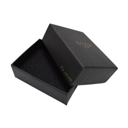 gold stamped logo jewelry box