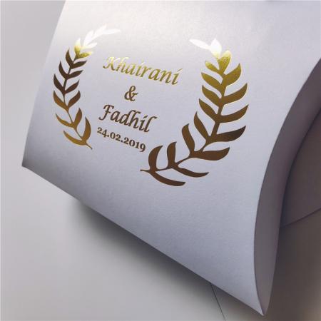 custom wedding pillow box